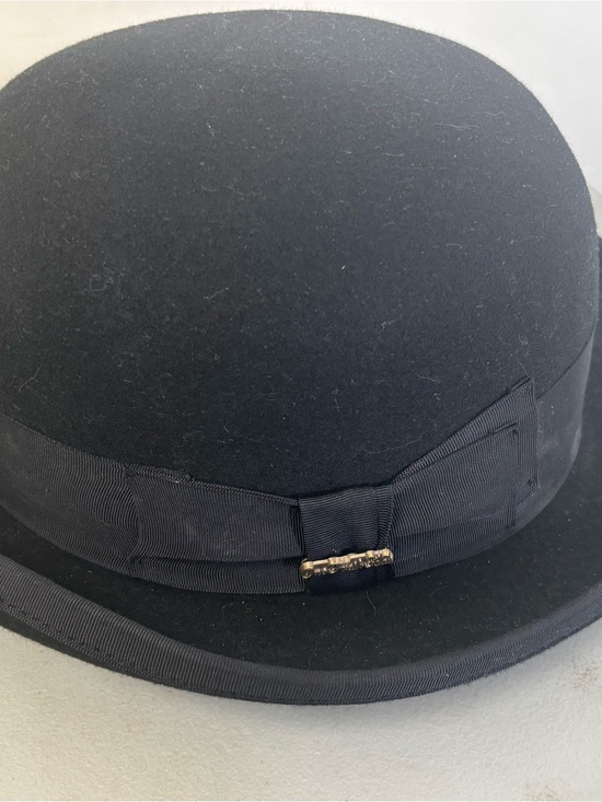 SFTC Other - Vintage SFTC Men’s Black 100% Wool Bowler Derby Hat Size L